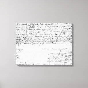 Unterschrift von William Shakespeare, 1616 Leinwanddruck