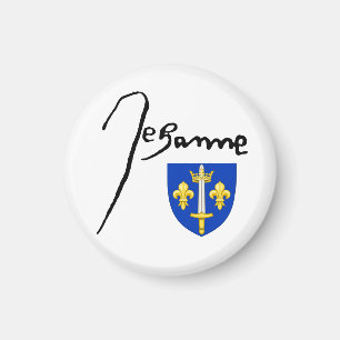 Unterschrift/Wappen von Jeanne d'Arc Magnet