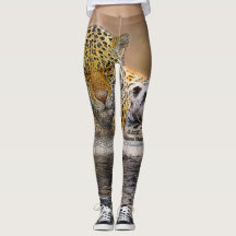 Unterschriften-Gepard-Druck Legging