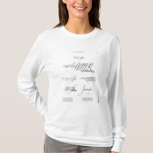 Unterschriften von Mary-Königin der Schotten T-Shirt