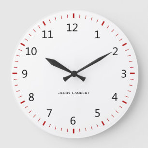 Unterschriften-Wanduhr 2 Große Wanduhr