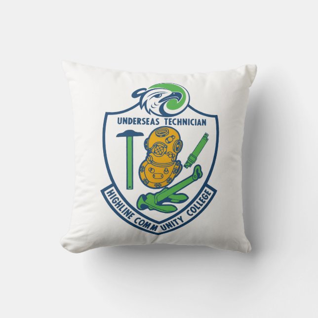 Untersee Tech Crest Kissen (Vorderseite)