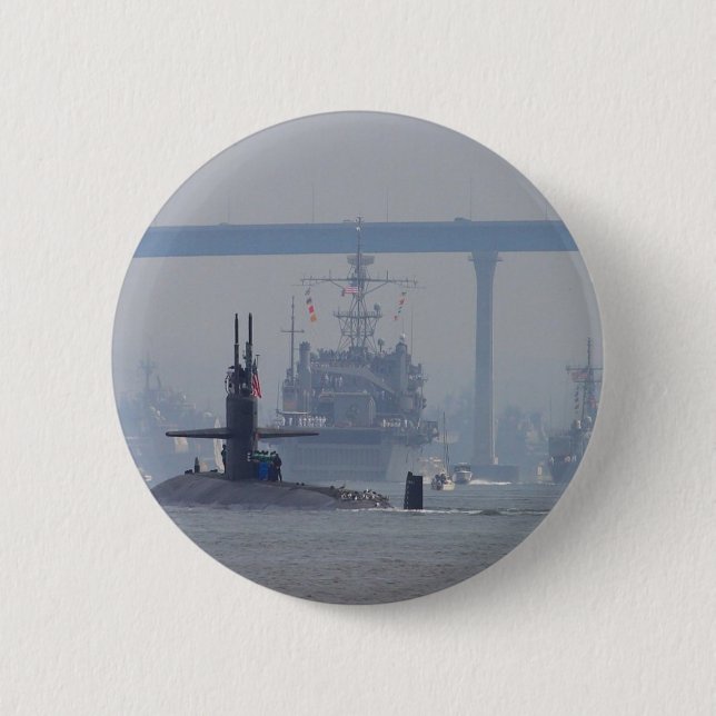 Unterseeboot-Subventions-nukleare Schiffs-Marine Button (Vorderseite)