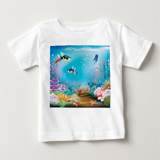 Unterseeisches Leben Baby T-shirt