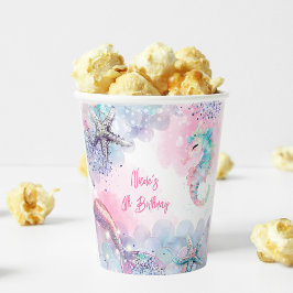 Unterseezauberei Geburtstagsbash Pappbecher