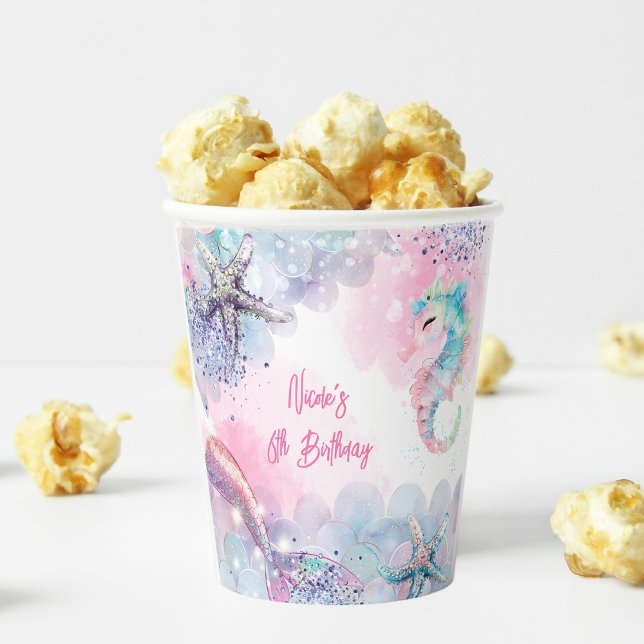 Unterseezauberei Geburtstagsbash Pappbecher (Von Creator hochgeladen)