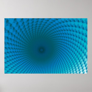 Unterseite des tiefen blauen Seeplakats Poster