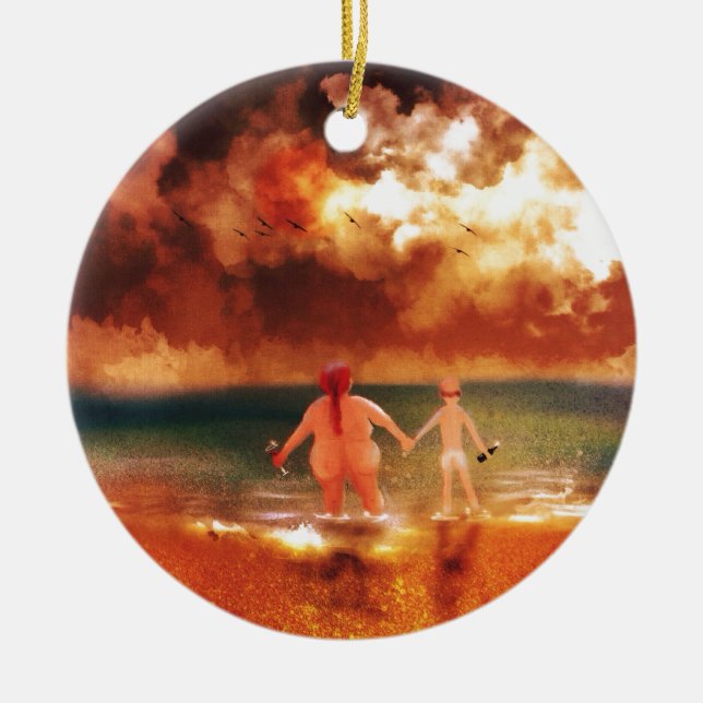 Unterseiten oben keramik ornament (Vorne)