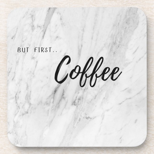 Untersetzer - aber erster Kaffee (Vorderseite)