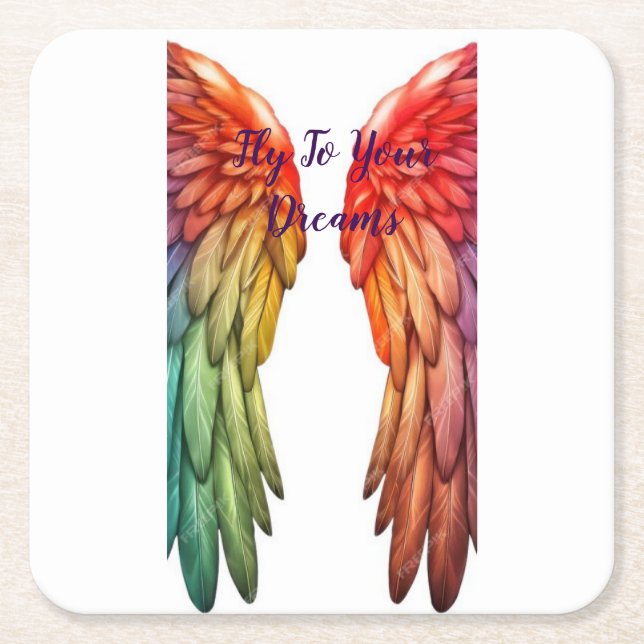 Untersetzer Angel Wings Barware Angelic Vibes (Vorderseite)