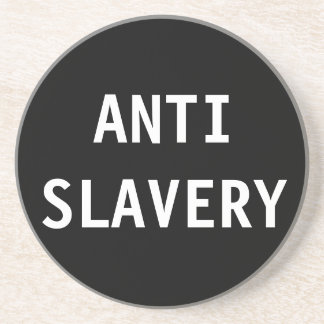Untersetzer Anti Slavery Black