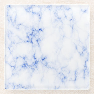 UNTERSETZER AUS BLAUEM UND WEISSEM MARMOR