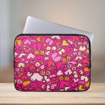 Untersetzer aus bunten Brustmustern Laptopschutzhülle<br><div class="desc">Brustmuster des Fun-Spaßes</div>