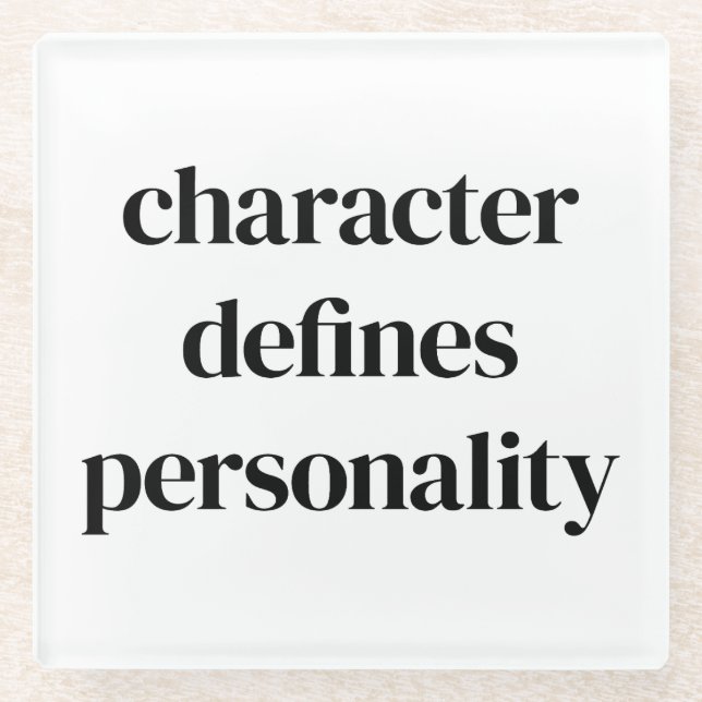 Untersetzer aus Character Glass (Vorderseite)