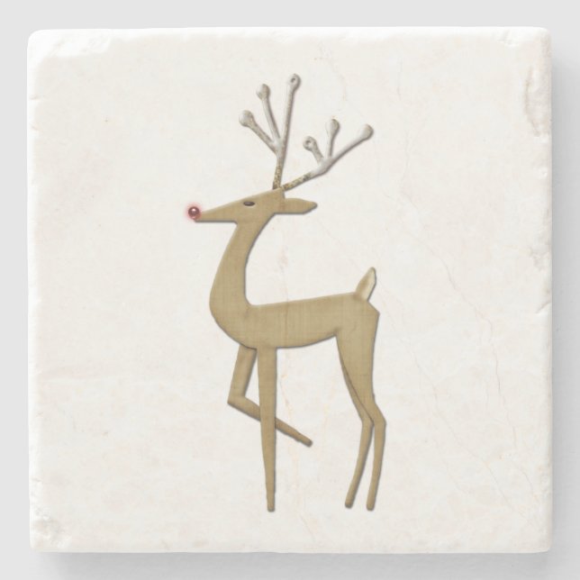 Untersetzer aus dem einfachen Reindeer-Marmor (Vorderseite)