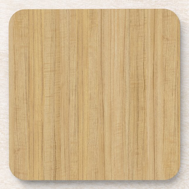 Untersetzer aus dunkelgelbem Holz Set (Vorderseite)