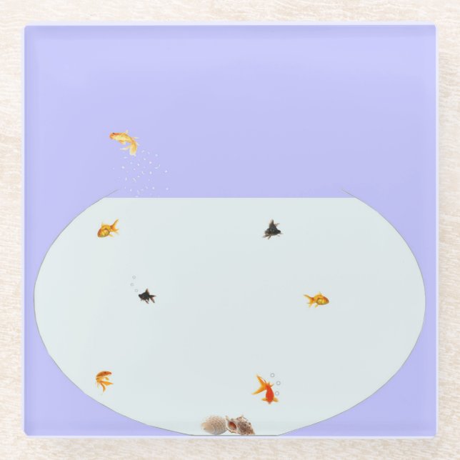 Untersetzer aus Fluchtglas (Vorderseite)