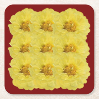 Untersetzer aus gelbem Pony 黄 牡 色 の い 丹 コ ス タ 