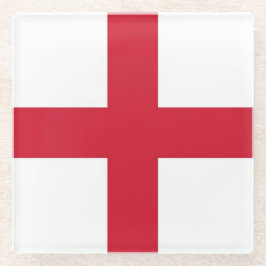 Untersetzer aus Glas mit der Flagge Englands, Vere