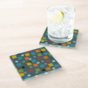 Untersetzer aus Glas - Mitte des Jahrhunderts mode