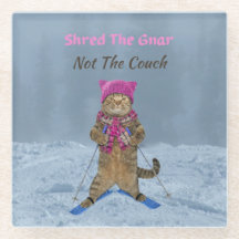 Untersetzer aus Glas, Schredderei der Skatkatze Gn