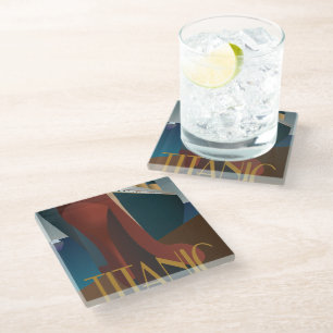 Untersetzer aus Glas - Titanic
