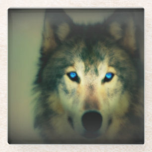 Untersetzer aus Glas/Wolf