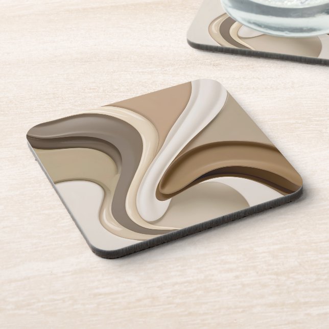 Untersetzer aus hartem Kunststoff in stilvoller Gr (Linke Seite)