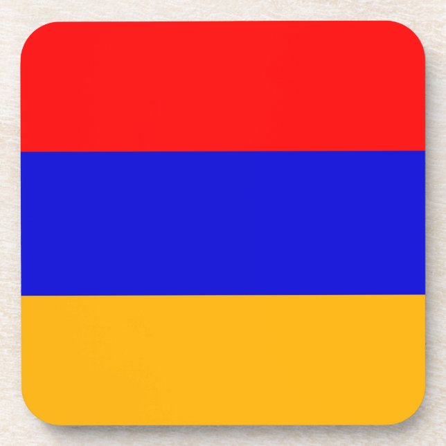 Untersetzer aus hartem Kunststoff mit armenischer  (Vorderseite)