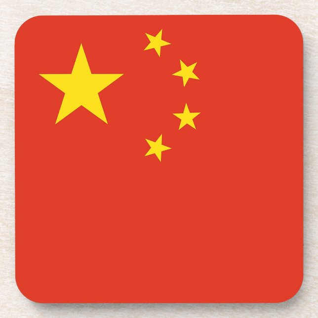 Untersetzer aus hartem Kunststoff mit China (Vorderseite)