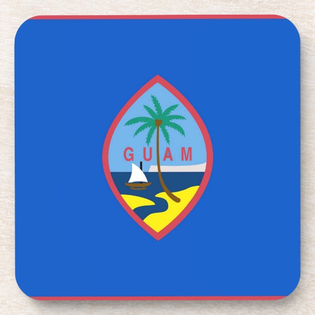 Untersetzer aus hartem Kunststoff mit der Flagge v (Vorderseite)