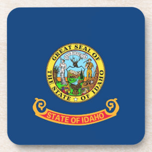 Untersetzer aus hartem Kunststoff mit der Flagge v