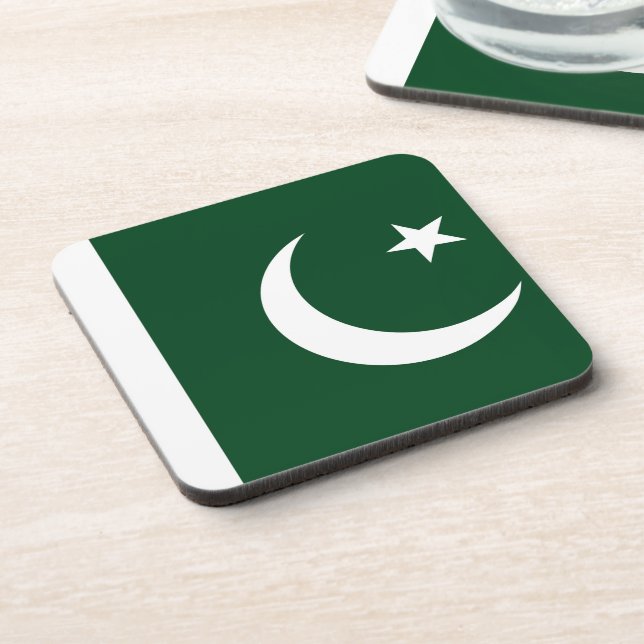 Untersetzer aus hartem Kunststoff mit pakistanisch (Linke Seite)
