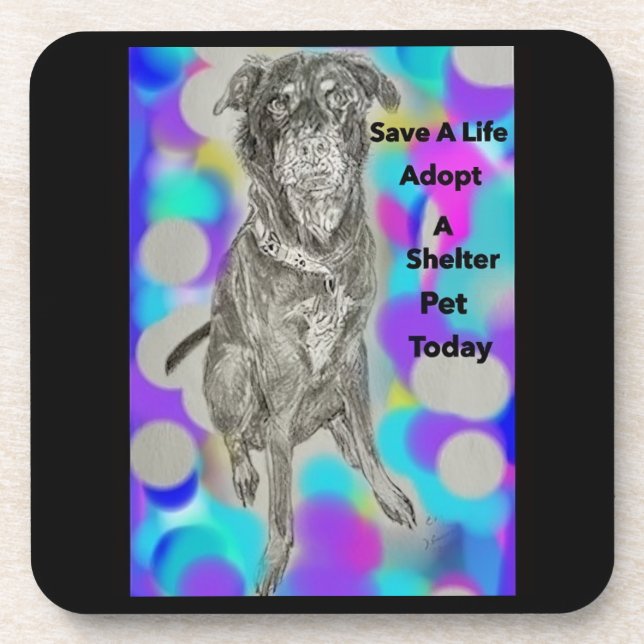 Untersetzer aus Hartkunststoff (Vorderseite)