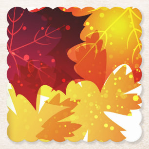 Untersetzer aus Herbstlebepapier