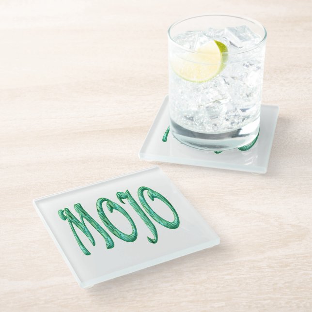 Untersetzer aus Mojo-Glas (Schrägansicht)