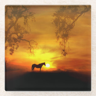 Untersetzer aus Pferdeglas