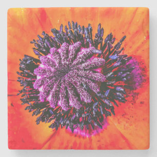 Untersetzer, Blumenmuster Steinuntersetzer