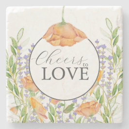 Untersetzer Cheers Wildblume Hochzeitthema