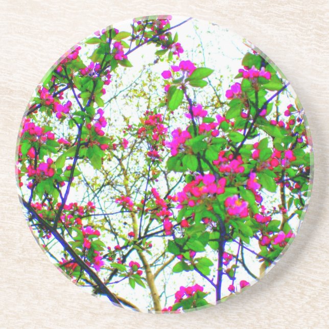 Untersetzer "Cherry Blossom Abstrakt" (Vorne)