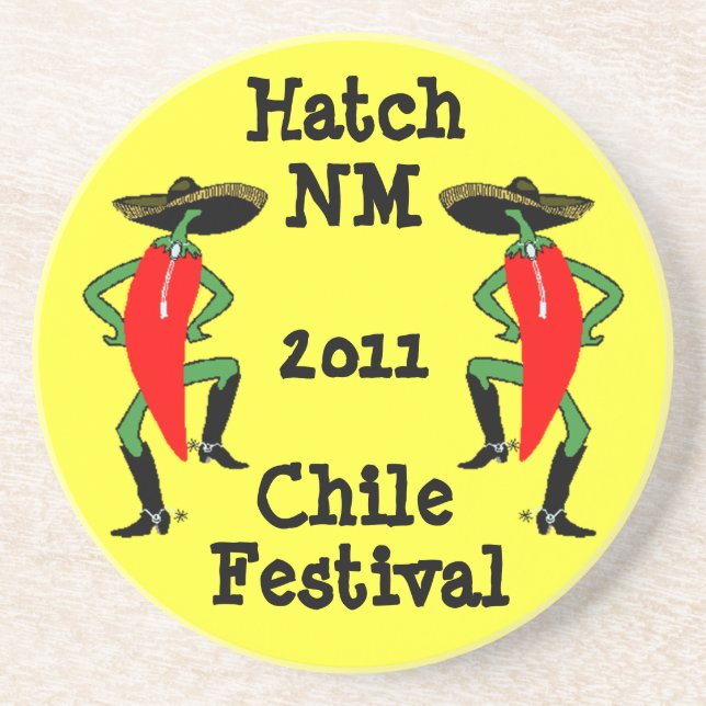 Untersetzer-Chile-Pfeffer-Männer in Stiefel u. Untersetzer (Vorne)