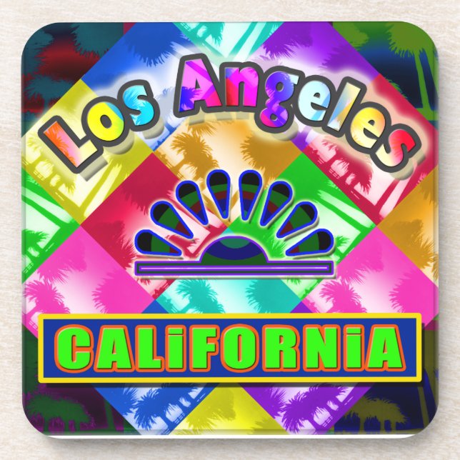 Untersetzer "Coloring Los Angeles 3" (Vorderseite)