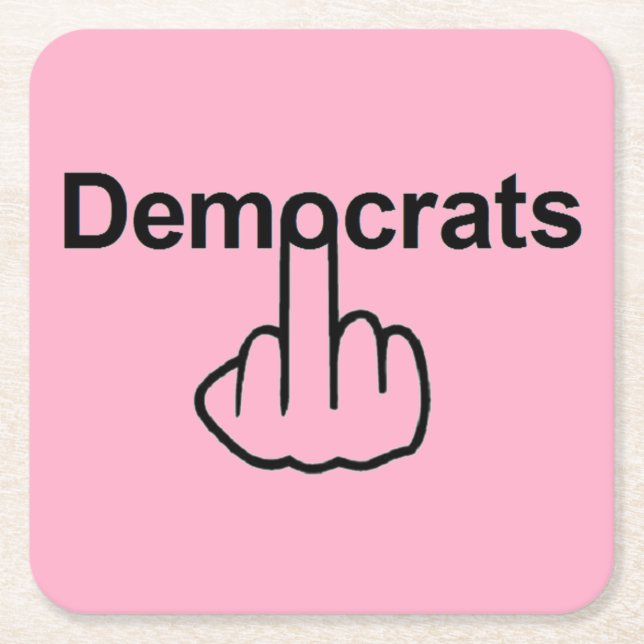 Untersetzer Demokraten Drehte (Vorderseite)
