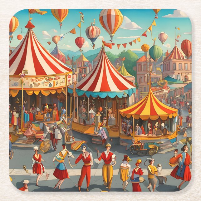 Untersetzer der Circus Parade (Vorderseite)