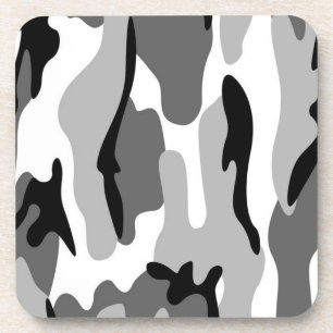 Untersetzer der grauen und schwarzen Camouflage