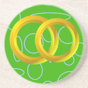 Untersetzer der grünen geometrischen Kreise
