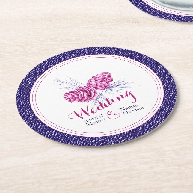 Untersetzer der Hochzeitspflaumeninsel (Angewinkelt)