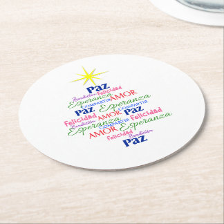 Untersetzer der Pappe - Weihnachtsbaum in den