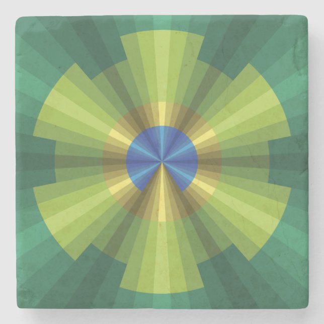 Untersetzer der PfauenIllusion (Vorderseite)