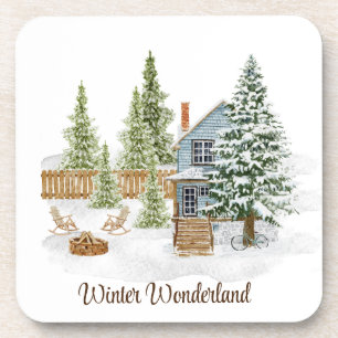 Untersetzer der Winterlandschaft